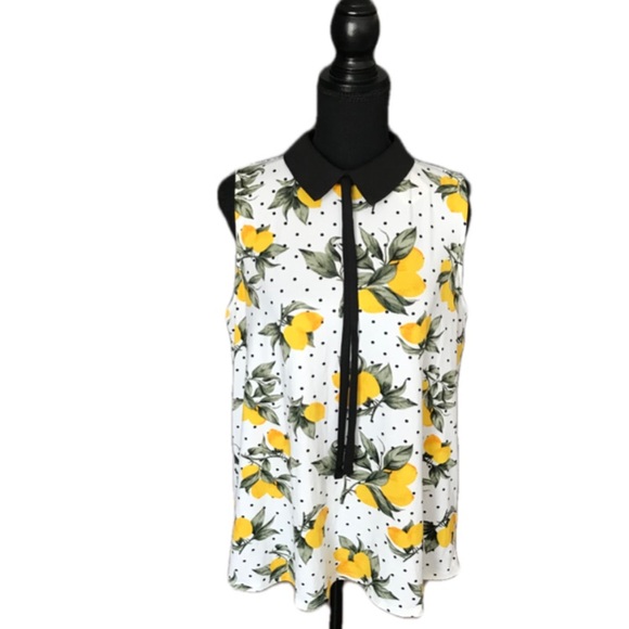 🎀NWT Faith & Joy Los Angeles Floral Large Size Ladies Sleeveless Blouse Top - Picture 1 of 8
